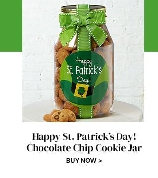 Happy St Patrick’s Day! Chocolate Chip Cookie Jar