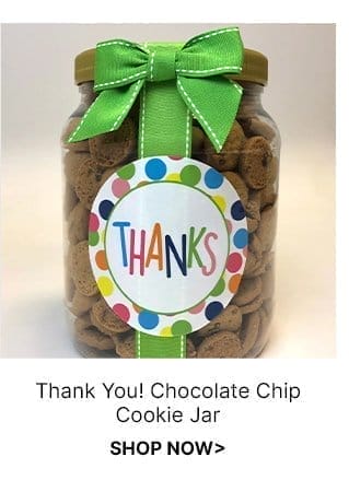 Thank You! Chocolate Chip Cookie Jar