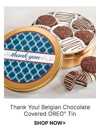 Thank You! Belgian Chocolate Covered Oreo® Tin