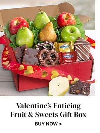 Valentine’s Enticing Fruit & Sweets Gift Box