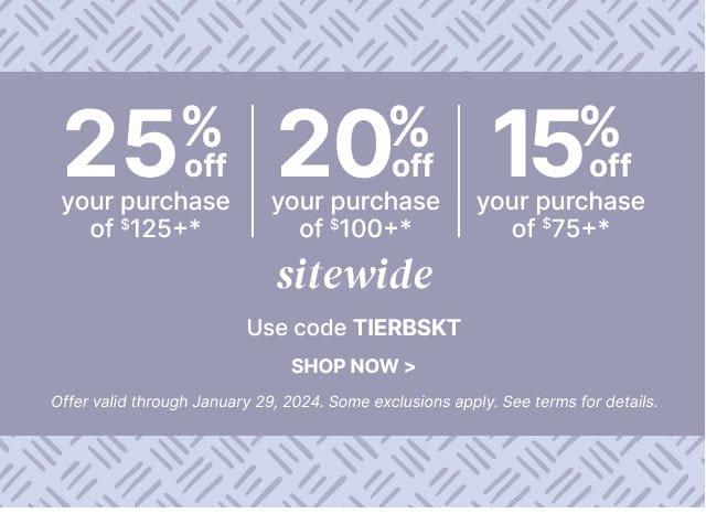 Up to 25% Off