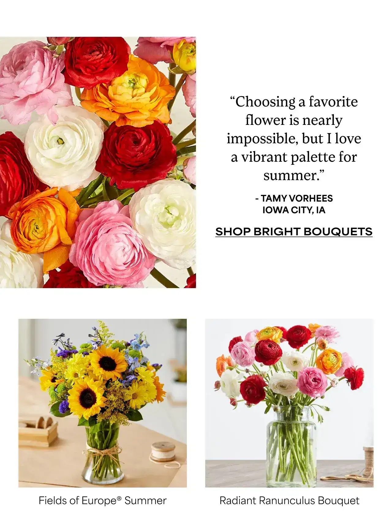 SAVE ON BRIGHT BOUQUETS