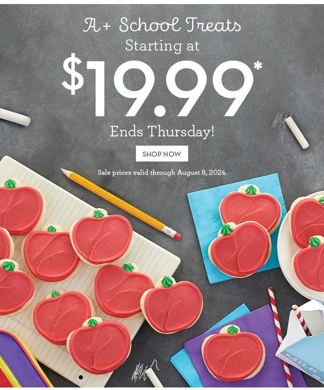 A+ School Treats - Starting at \\$19.99 - Ends Thursday!