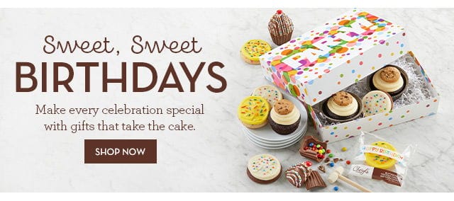 Sweet, Sweet Birthdays - Make every celebration special with gifts that take the cake.