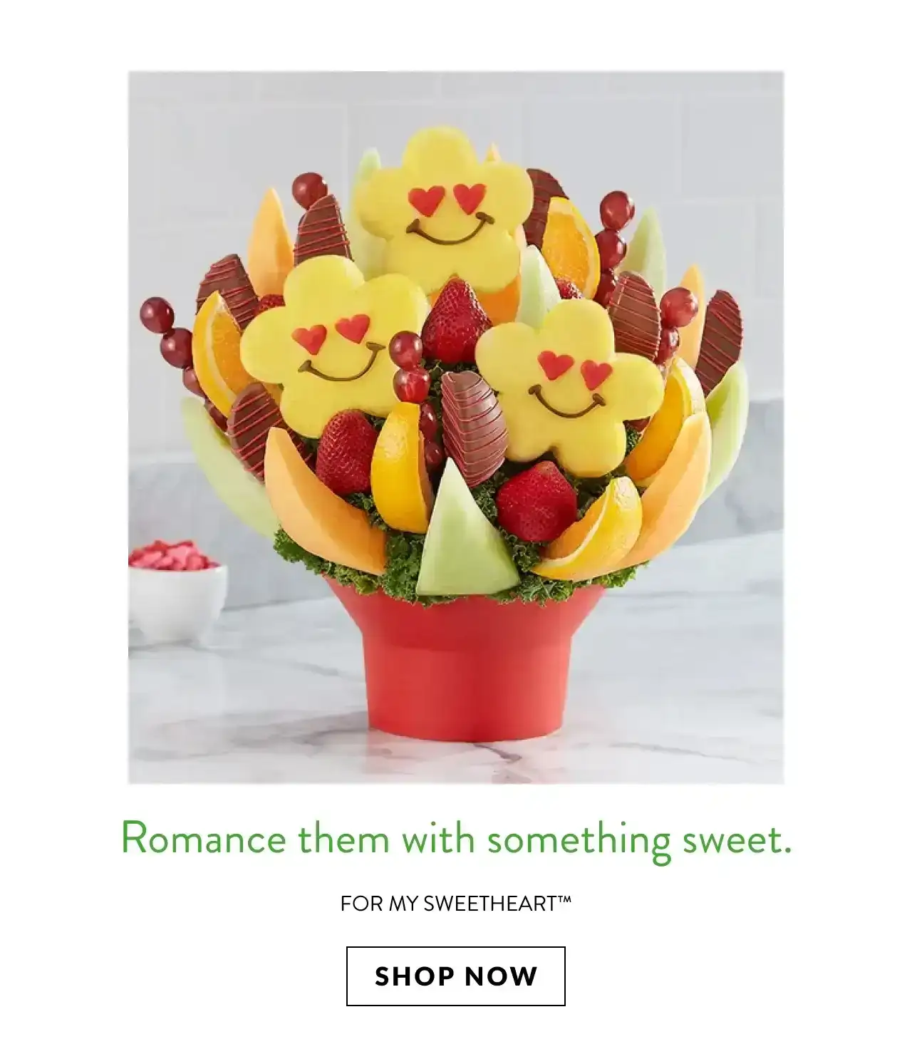 Romance them with something sweet