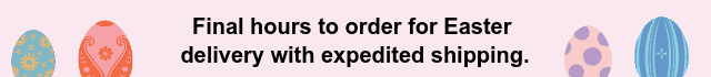 Final days to order for Easter delivery with standard shipping.