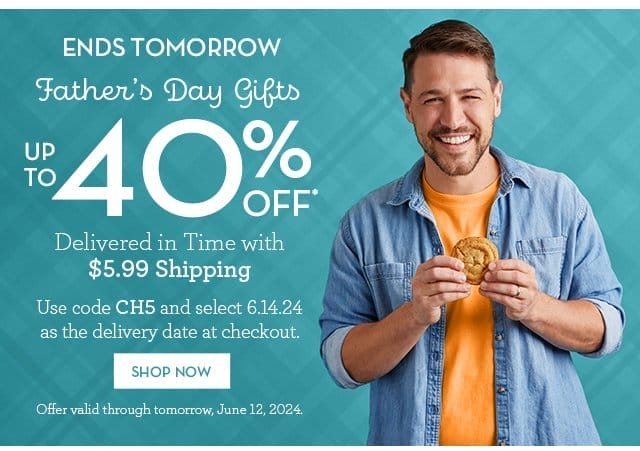 Ends Tomorrow - Father's Day Gifts - Up to 40% Off Delivered in Time with \\$5.99 Shipping