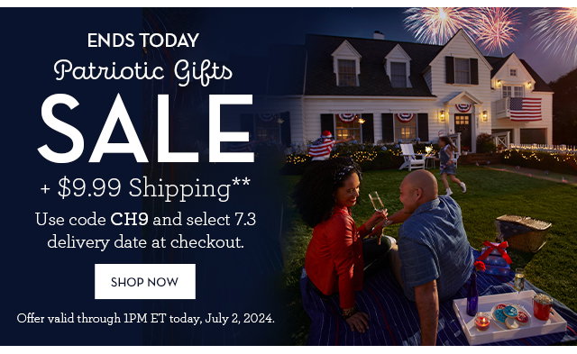 Ends Today - Patriotic Gifts SALE + \\$9.99 Shipping