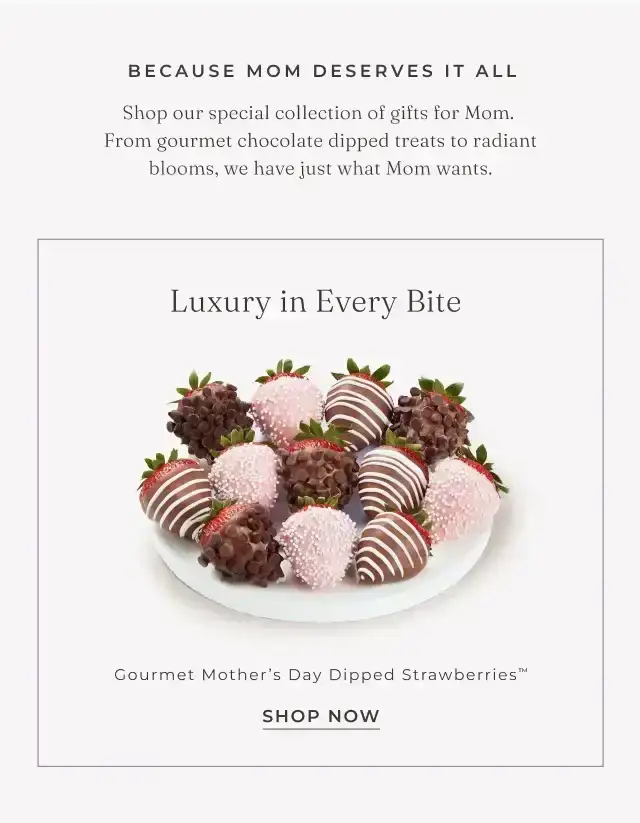 GOURMET MOTHER'S DAY DIPPED STRAWBERRIES