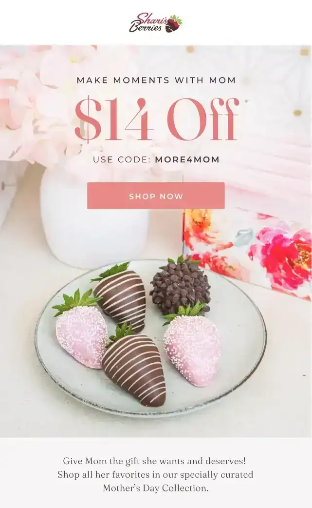 \\$14 OFF USE CODE MORE4MOM