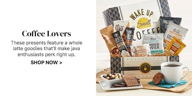 Coffee Lovers - These presents feature a whole latte goodies that’ll make java enthusiasts perk right up.