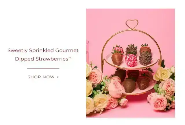 SWEETLEY SPRINKLED GOURMET DIPPED STRAWBERRIES