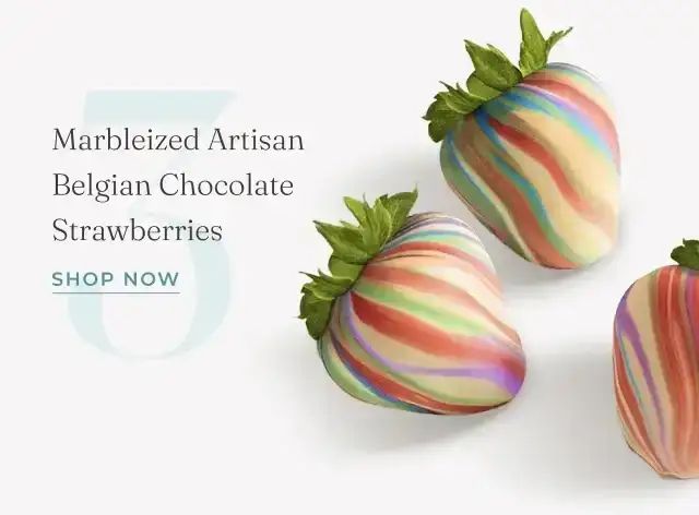 SHOP MARBLEIZED ARTISAN BELGIAN CHOCOLATE STRAWBERRIES