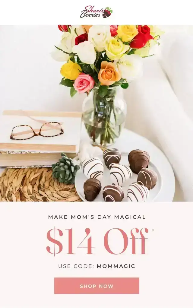 MAKE MOM'S DAY MAGICAL \\$14 OFF USE CODE MOMMAGIC