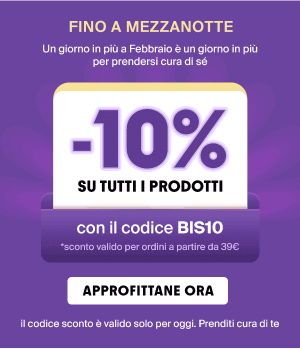 -10% su tutti i prodotti