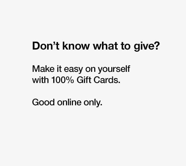 100% Gift Card