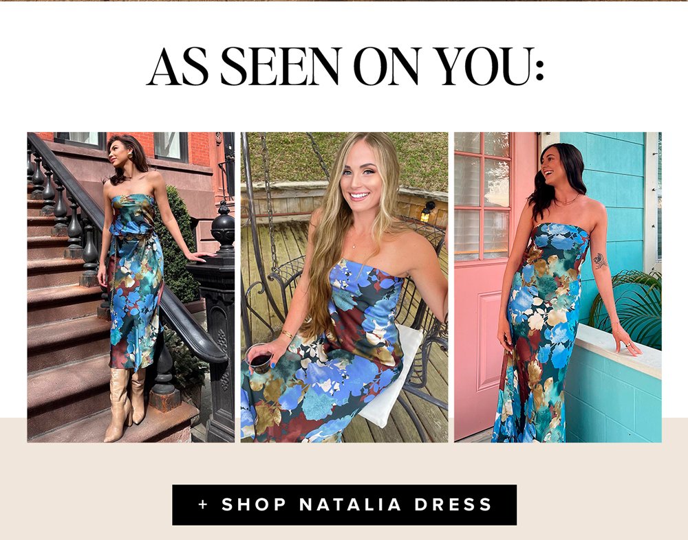 as seen on you: shop natalia dress