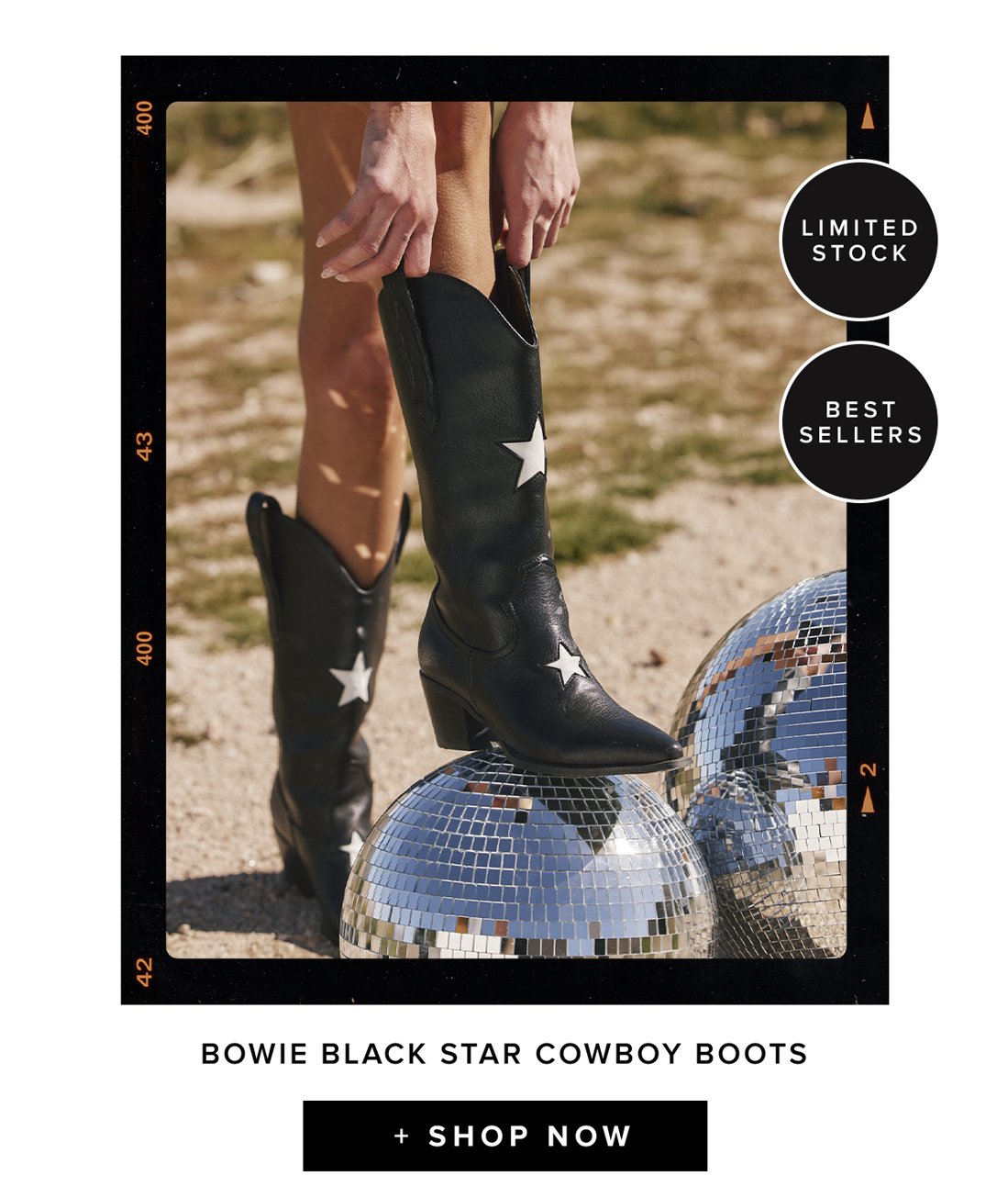 bowie black star cowboy boots limited stock best sellers shop now