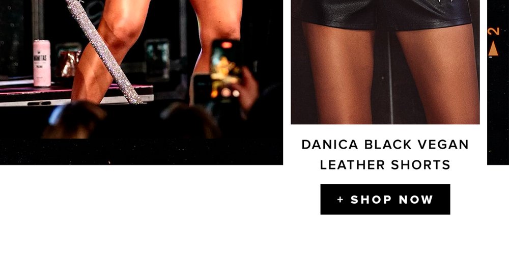 rock out like jessie james decker Shop the danica black vegan leather shorts