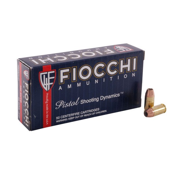 FIOCCHI 380 ACP 90 Grain JHP 50 Round Box Ammo