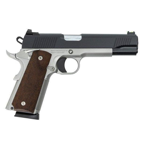 TISAS 1911 Duty Enhanced 45 ACP 5in 2x 8rd Mags Two Tone Pistol with Turkish Walnut Grips