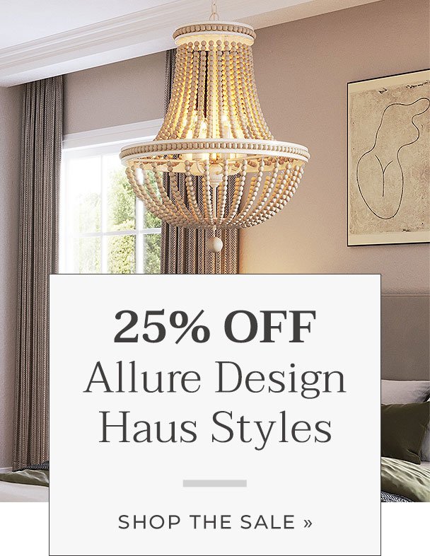 Save big on styles from Allure Design Haus