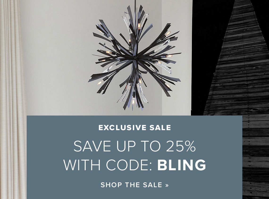Save up to 25% on top brands and designers with code BLING