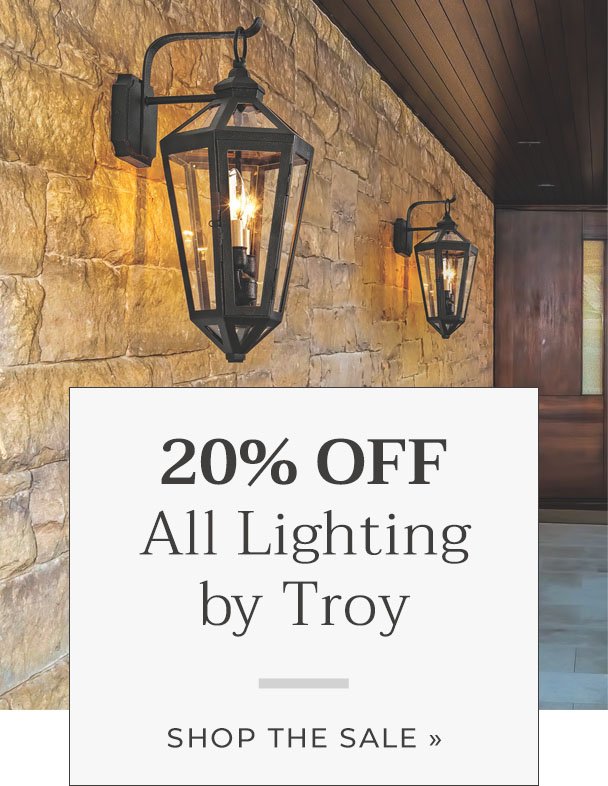 Save big on styles from Troy Lighting