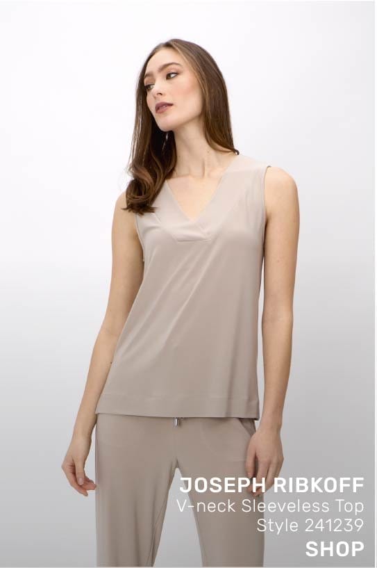 V-Neck Sleeveless Top Style 241239