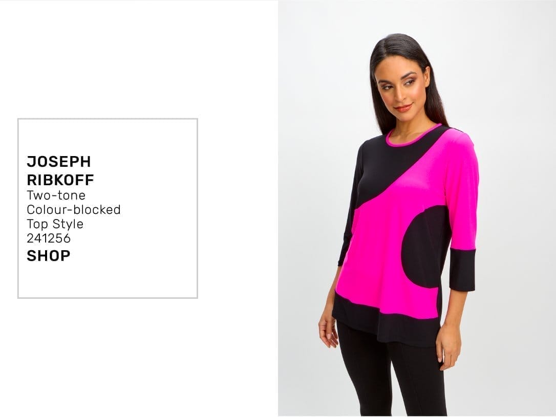 Two-tone Colour-blocked Top Style 241256