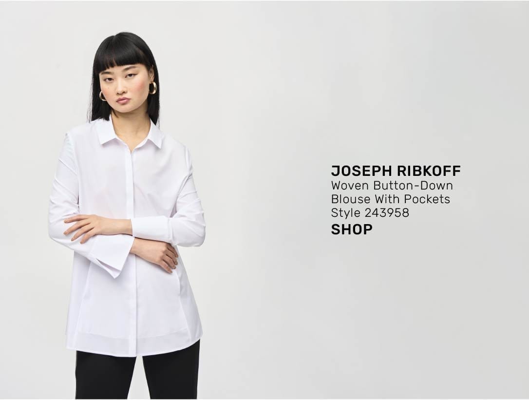 Woven Button-down Blouse With Pockets Style 243958
