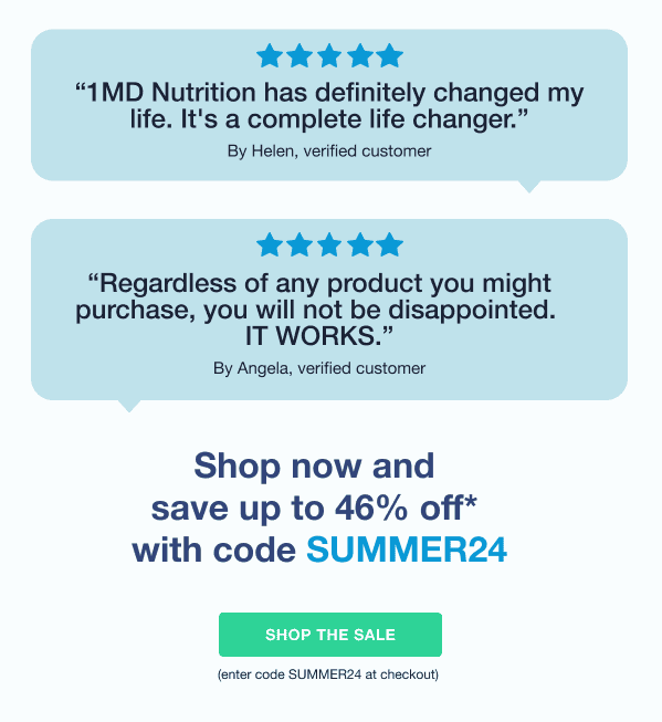 Shop 1MD Nutrition's Summer Sale