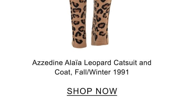 Azzedine Alaïa Leopard Catsuit and Coat, Fall/Winter 1991