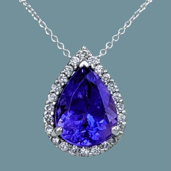 Diamonds Mine Tanzanite and Diamonds Necklace, Contemporary
