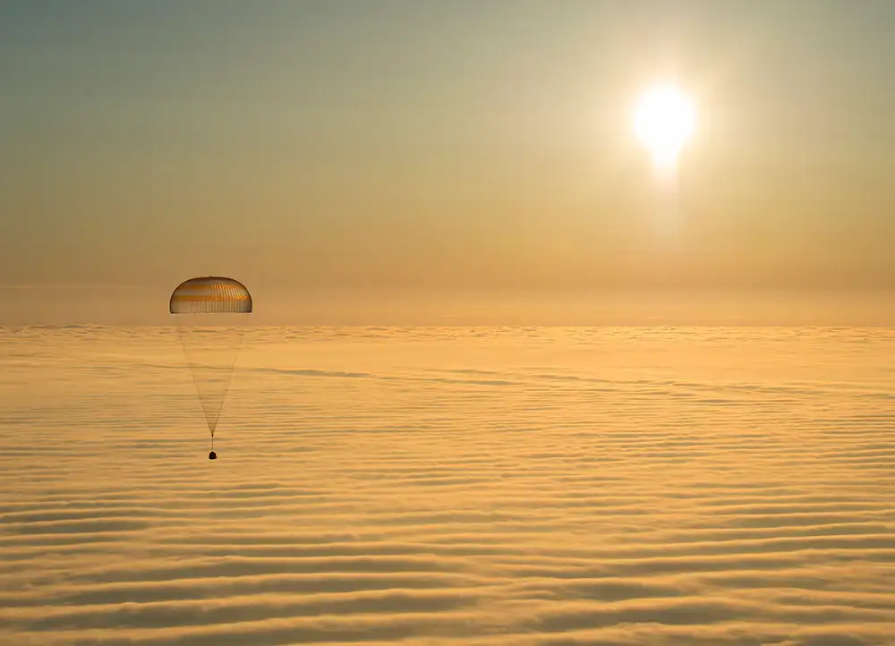 Image of Expedition 42 Soyuz Landing