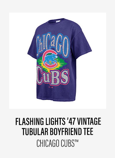 FLASHING LIGHTS '47 VINTAGE TUBULAR BOYFRIEND TEE CHICAGO CUBST™