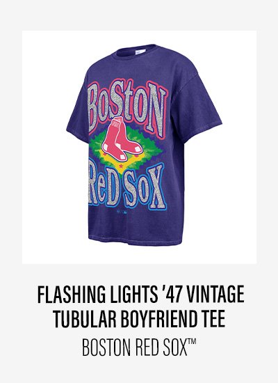 FLASHING LIGHTS '47 VINTAGE TUBULAR BOYFRIEND TEE BOSTON RED SOX™