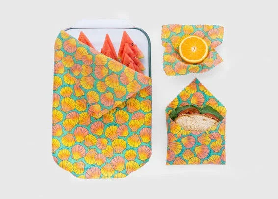 Image of Meli Wraps Beeswax Food Wrap - Sunrise Shell Print