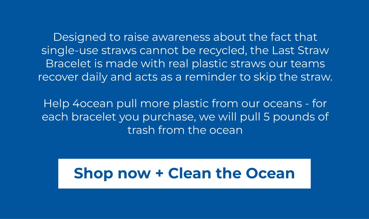 shop now + clean the ocean