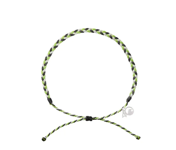 Image of Braided Anklet in Electric Green