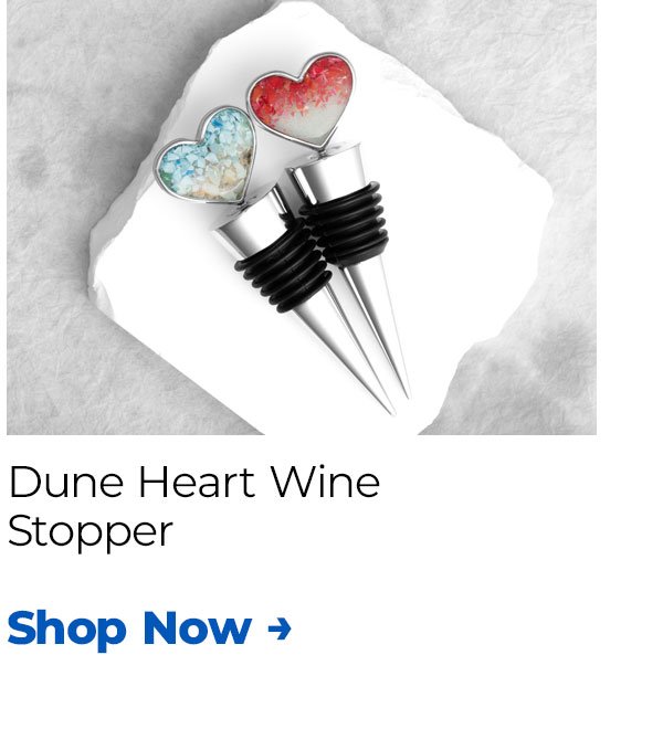 Dune Heart Wine Stopper