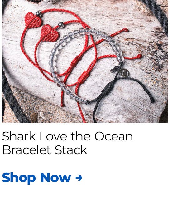 Shark Love the Ocean Bracelet Stack