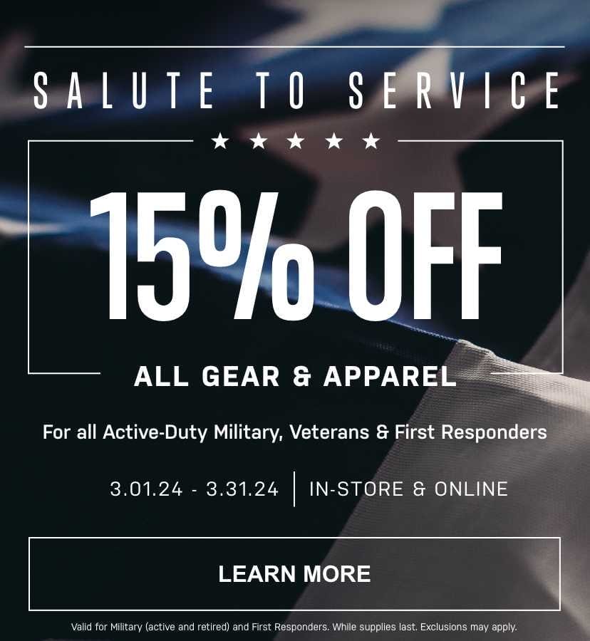 Salute To Service | 15% Off