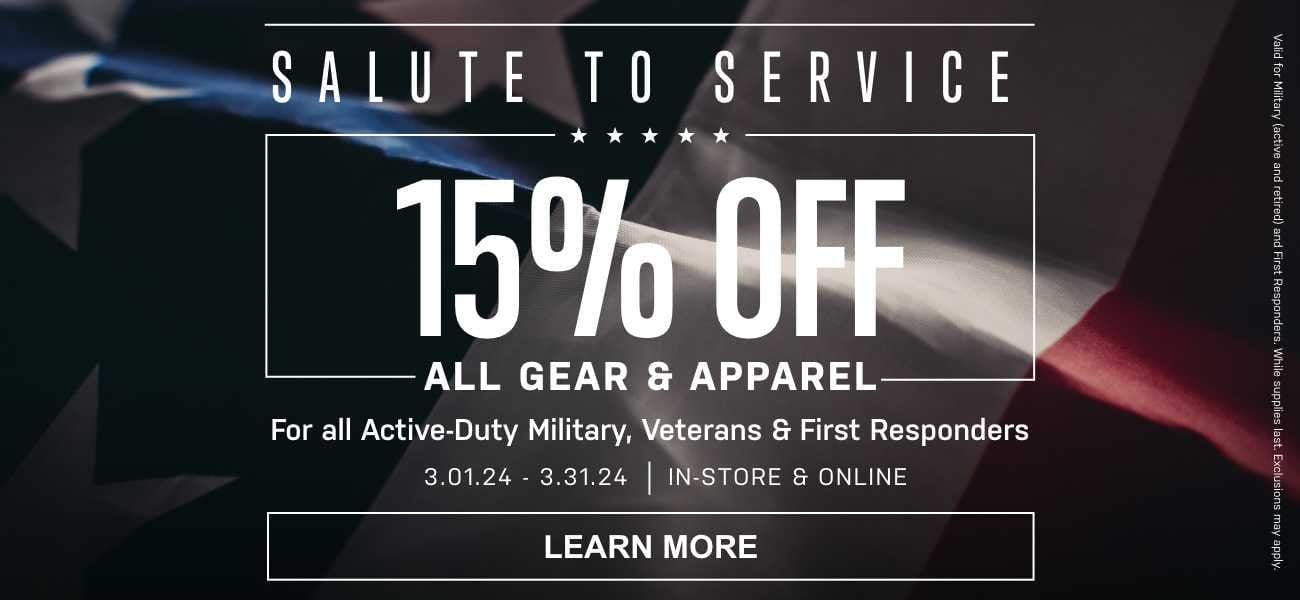 Salute To Service | 15% Off