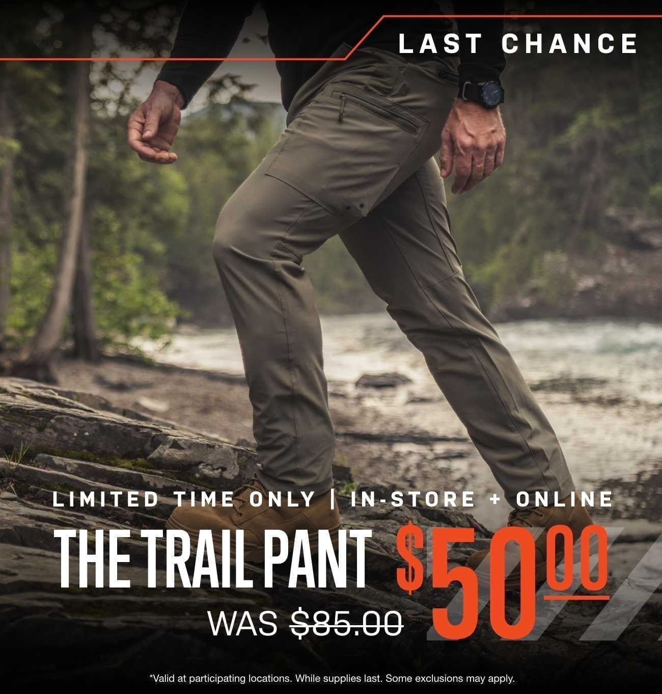 Shop Trail Pant For \\$50