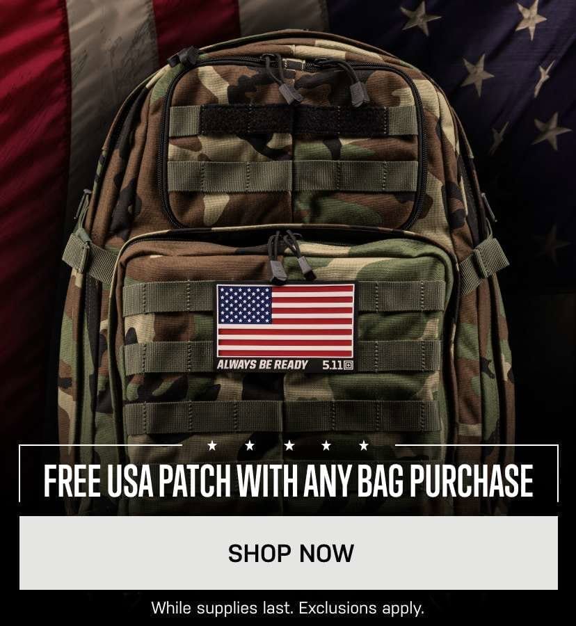 Free USA Patch With Any Bag Purchase