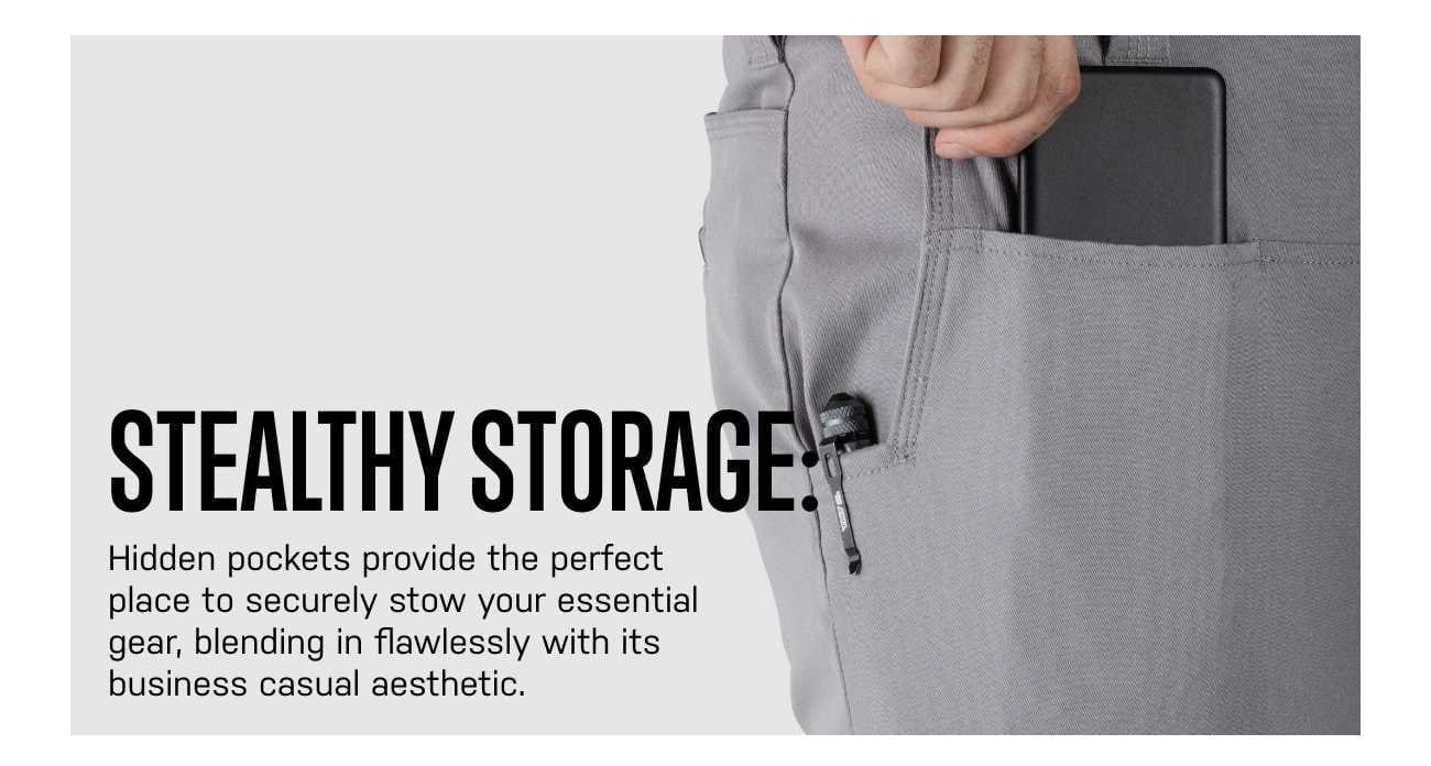 Stealthy Storage: Shop Edge Chino 2.0