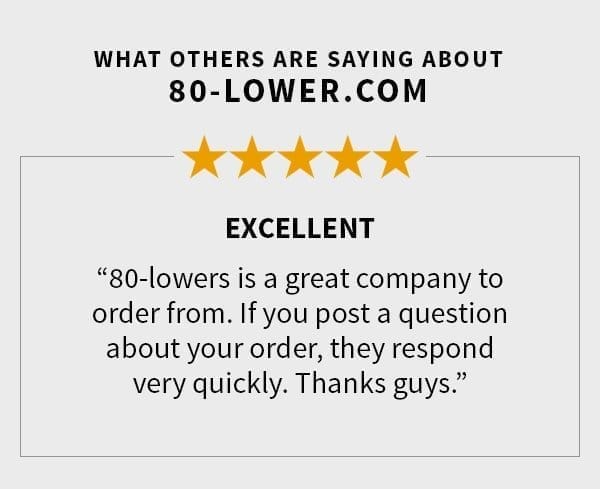 What Others Are Saying About 80-Lower.com