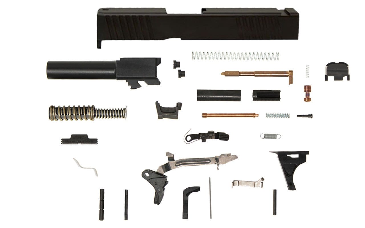 Image of Glock® 26 Compatible Pistol Build Kit w/ Front & Rear Serrated Slide