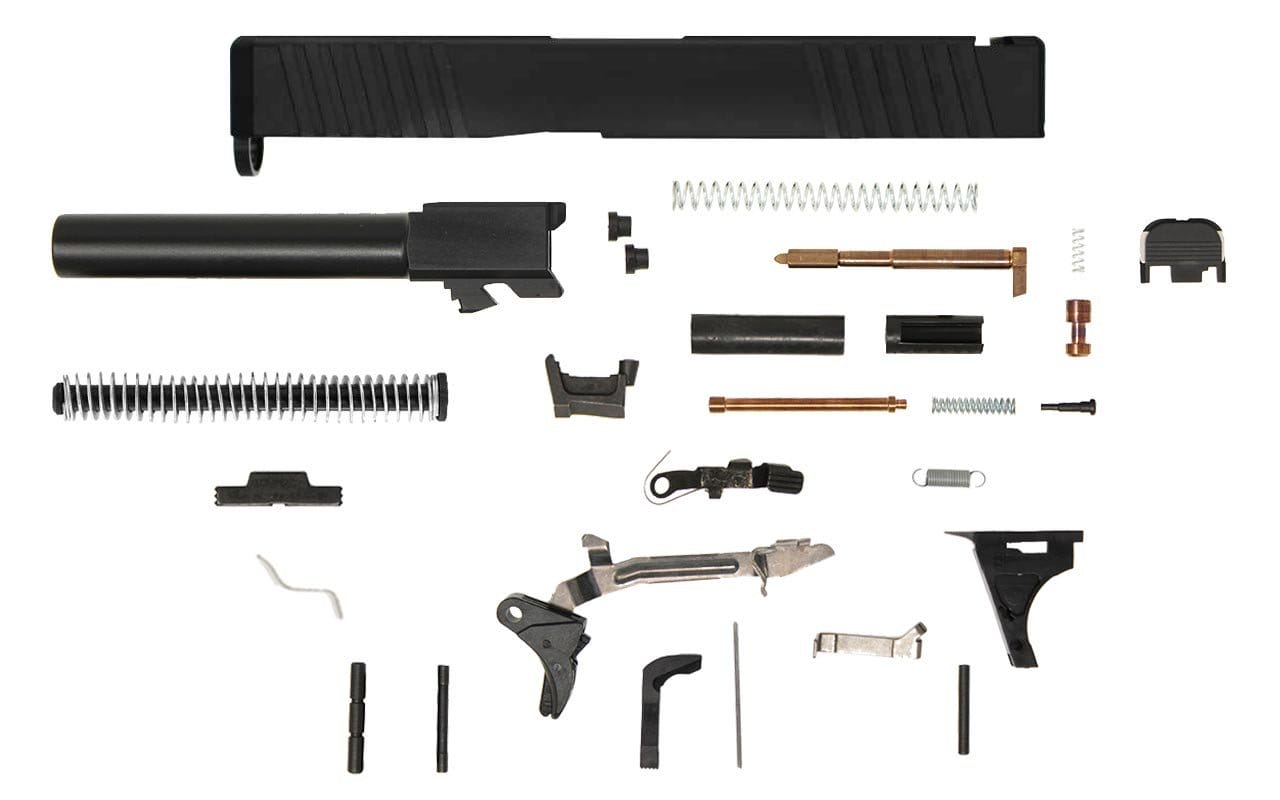 Image of Glock® 17 Compatible Pistol Build Kit w/ Front & Rear Serrated Slide